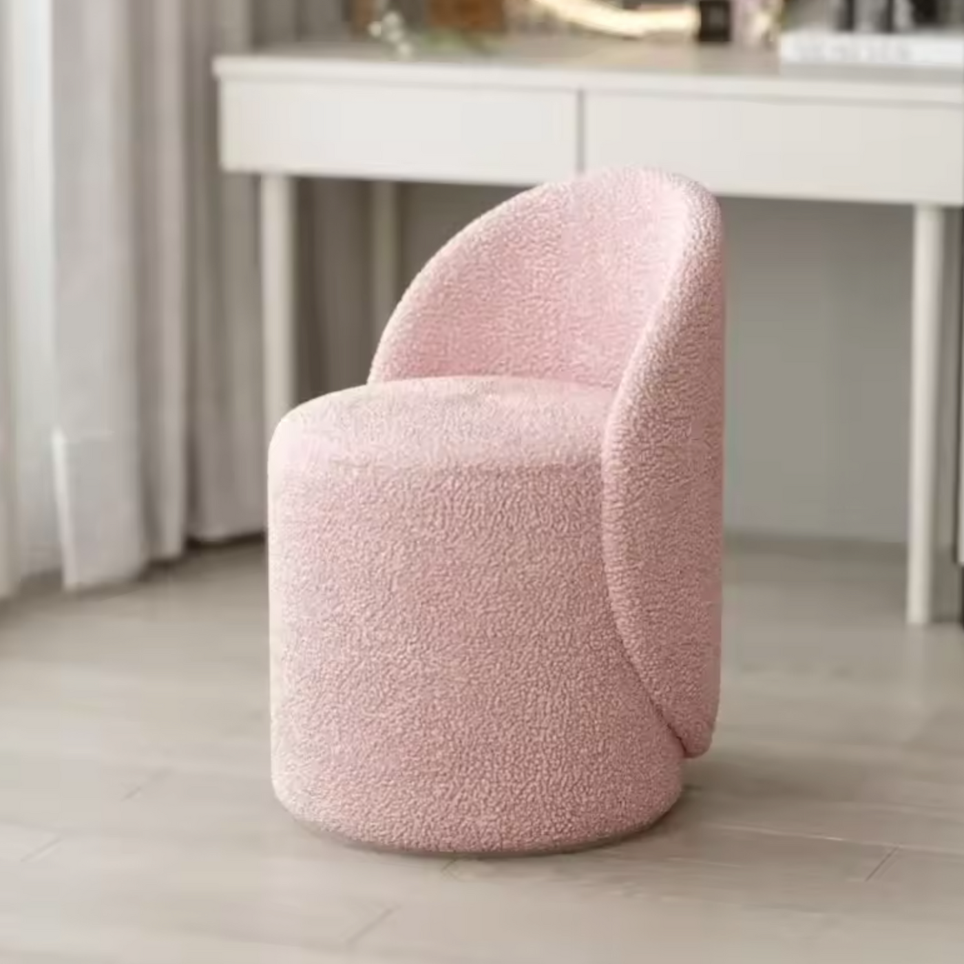 Maison Verge Éloise 3-in-1 Bouclé Stool